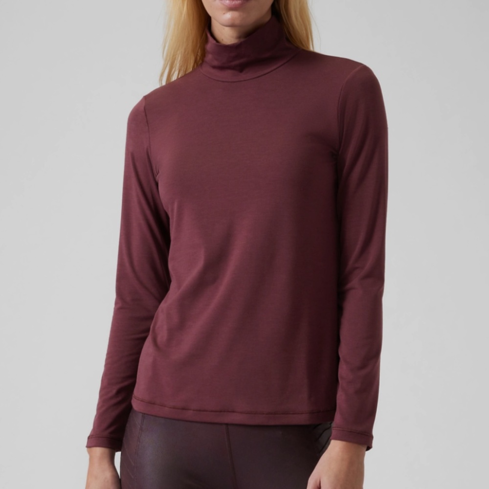 Athleta Turtleneck in Decadent Chocolate